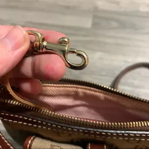 Dooney & Bourke Leather and Canvas Crossbody Signature/Logo Purse thumbnail 8