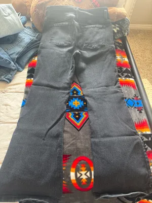 Flying Monkey Women's Black Flare Jeans Waist 28 thumbnail 2