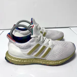 adidas Ultraboost 5.0 DNA Athletic Shoes White/Gold Sneakers HP7425 Women’s 6 US thumbnail 10