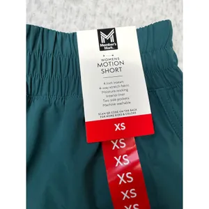 Members Mark‎ Womens Motion Short Teal Green 4 Inch Inseam XS New With Tags thumbnail 3