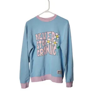 By Samii Ryan X Smiley Never Stop Growing Graphic Crewneck Sweatshirt Medium thumbnail 2