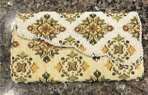 Vintage Beaded Handbag Clutch thumbnail 1