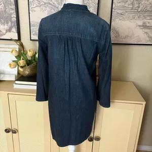 AG Denim Jean Shift Dress Bell-Sleeve Cotton Size XS NWT‎ thumbnail 6