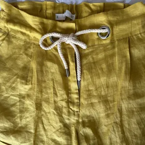 Mango Yellow Women's Shorts with Drawstring thumbnail 4