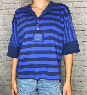 Vintage Bugle Boy Direction Striped Tee Shirt thumbnail 1