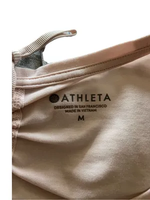 Athleta Enchore Backless Workout Shirt Pink Size M Gym Yoga Athletic Casual Cute thumbnail 4