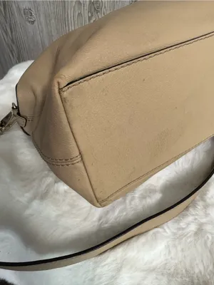 kate spade taupe leather satchel with buckled flap- Allen Street Raquelle thumbnail 7