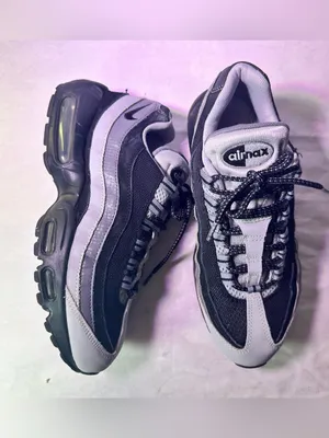 Nike womes 's Black & Gray Mesh Air Max 95 Sneakers thumbnail 7