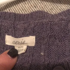 Aerie Lavender cable knit sweater thumbnail 2