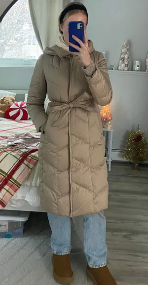 Goelia Goose Down Jacket Tan Size M thumbnail 4