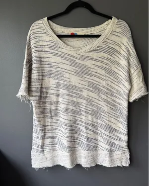 Free People Beach Knit Short Sleeve Top XS thumbnail 1