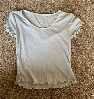 PacSun Blue Cropped T-shirt thumbnail 1