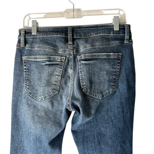 Silver Jeans Co Womens Straight Leg Blue Wash Denim Jeans Size 26 Cropped thumbnail 2