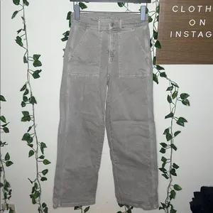 American Eagle Green Gray Stretch Skater Jeans thumbnail 2