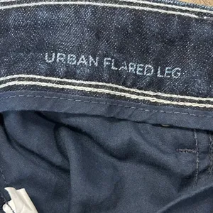 Banana Republic Urban Flared Leg Jeans Dark Wash Indigo Blue 583124 Y2K Boho thumbnail 5