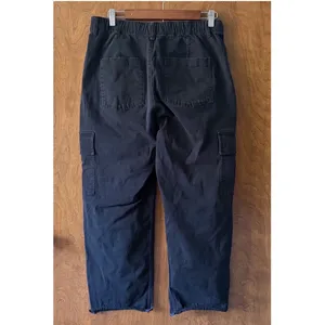 Hollister Sz L Ultra High Rise Cropped Wide Cargo Jean Streetwear Casual Utility thumbnail 6