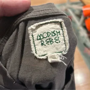 Modish Rebel Crop Motorcycle Racing Shirt Medium Vintage Vibe thumbnail 2