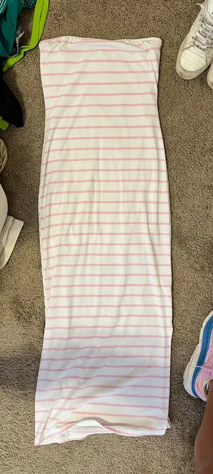 Strapless dress White thumbnail 1