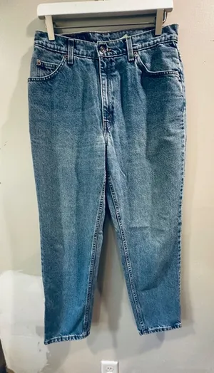 Vintage Levis 921 Orange Tab Slim Fit Tapered Jeans Medium Wash 12 Reg S 29*26 thumbnail 1