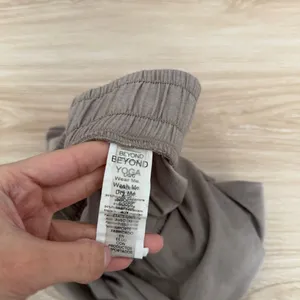 Beyond Yoga Large Elastic Waist Shorts Tan Beige Spacedye Relaxed Minimal thumbnail 3