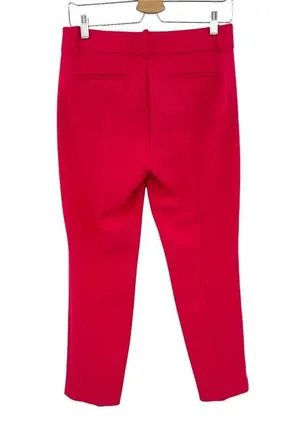 J. Crew Cameron Slim Cropped Pant in Four-Season Stretch Bright Rose Pink Size 4 thumbnail 7