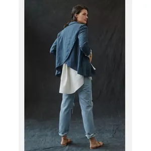 Anthropologie Vintage Washed Blazer thumbnail 4