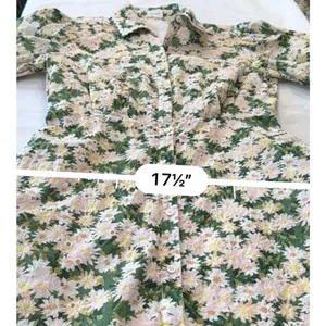 Aureum Anthropologie Cotton Daisy Eyelet Mini Dress Medium Cinched Waist Ric Rac thumbnail 11