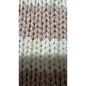 Alya Womens Dusty Rose Open Back‎ Chunky Knit Sweater Striped Cuffs Medium thumbnail 7