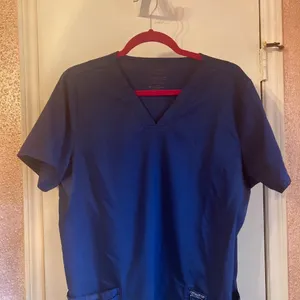 Cherokee Workwear Originals Womens V-Neck Scrub Top Two Lower Pockets Short Slee thumbnail 5