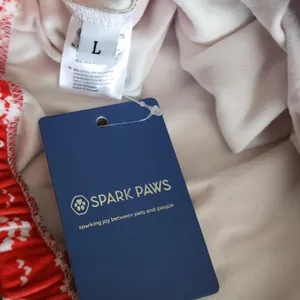 NWT Spark Paws Pajama Pants Unisex Large Red Reindeer Fair Isle Festive Pajamas thumbnail 4