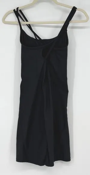 Abercrombie YPB sculptLUX Mini Workout Romper Black Strappy‎ Back Women's Size S thumbnail 1