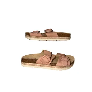 Bjorndal Kai Sandals Womens 9 Pink Double Buckle Cork‎ Footbed Slide Espadrille thumbnail 4