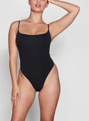 SKIMS Fits Everybody Cami Bodysuit Black NWT small thumbnail 1