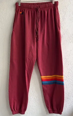 Aviator Nation Joggers with Colorful Stripe thumbnail 1