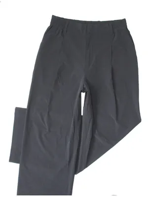 NWT Alo W51208R High-Waist Pursuit Trouser in Black Pleated Wide Leg Pants S thumbnail 2