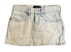 Aeropostale Low-Rise Mini Denim Skirt thumbnail 1