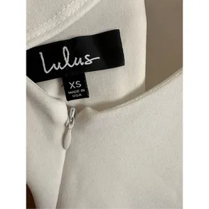 Lulus Your Time White Off-the-Shoulder Bodycon‎ Dress XS thumbnail 6