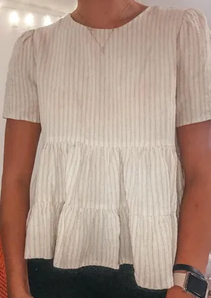 Ruffled Babydoll Shirt thumbnail 1