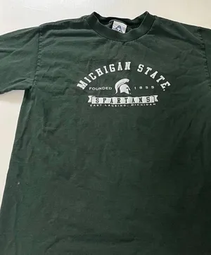 michigan state university shirt Green thumbnail 2