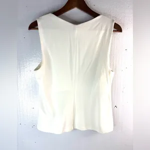 CAbi M Minimalist Workwear Office Knit Asymmetrical Neckline Top thumbnail 3