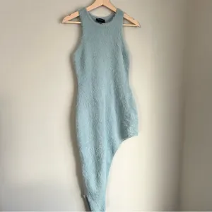 BARDOT Revolve The Fluffy Knit Asymmetrical Midi Dress Size XS thumbnail 2