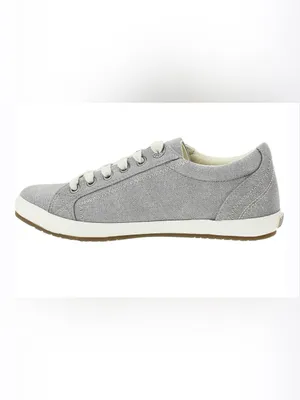Taos Star Women's Sneakers Grey Washed Canvas SIZE 10.5 great condition thumbnail 2