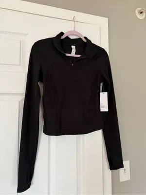 Yogalicious Lux Black Workout Long Sleeve Top New Gym thumbnail 2