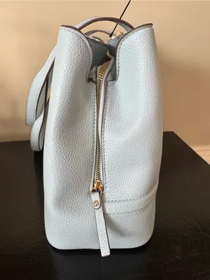 Nanette Lepore Kassandra Triple Section Shoulder Bag with Scarf Ice Blue NWT thumbnail 4