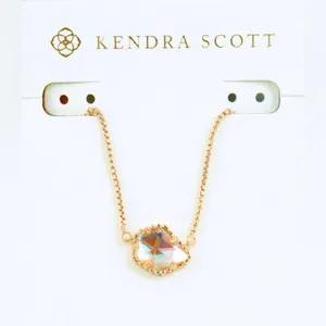 NWT Kendra Scott Tess Dichroic Glass Necklace thumbnail 2