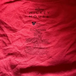 Disney Mickey Mouse Red Crop Top Graphic T-Shirt Women’s Large Retro Tee thumbnail 4