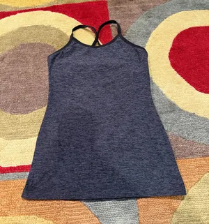 Beyond Yoga Racer Slim Cami Spacedye Grey Built in Bra Un-Padded women’s Size XS thumbnail 1