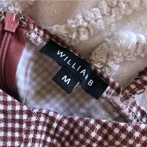 William B Fitted gingham sweetheart mini dress Medium thumbnail 3