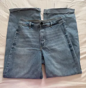 Medium Wash Oat Wide Leg Jeans Blue Size 6 thumbnail 1
