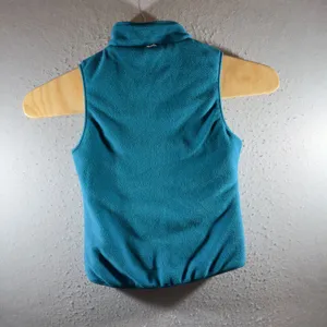 1616 | ASICS Reversible Quilted‎ Fleece Running Vest Gorpcore Teal Gray Womens S thumbnail 4